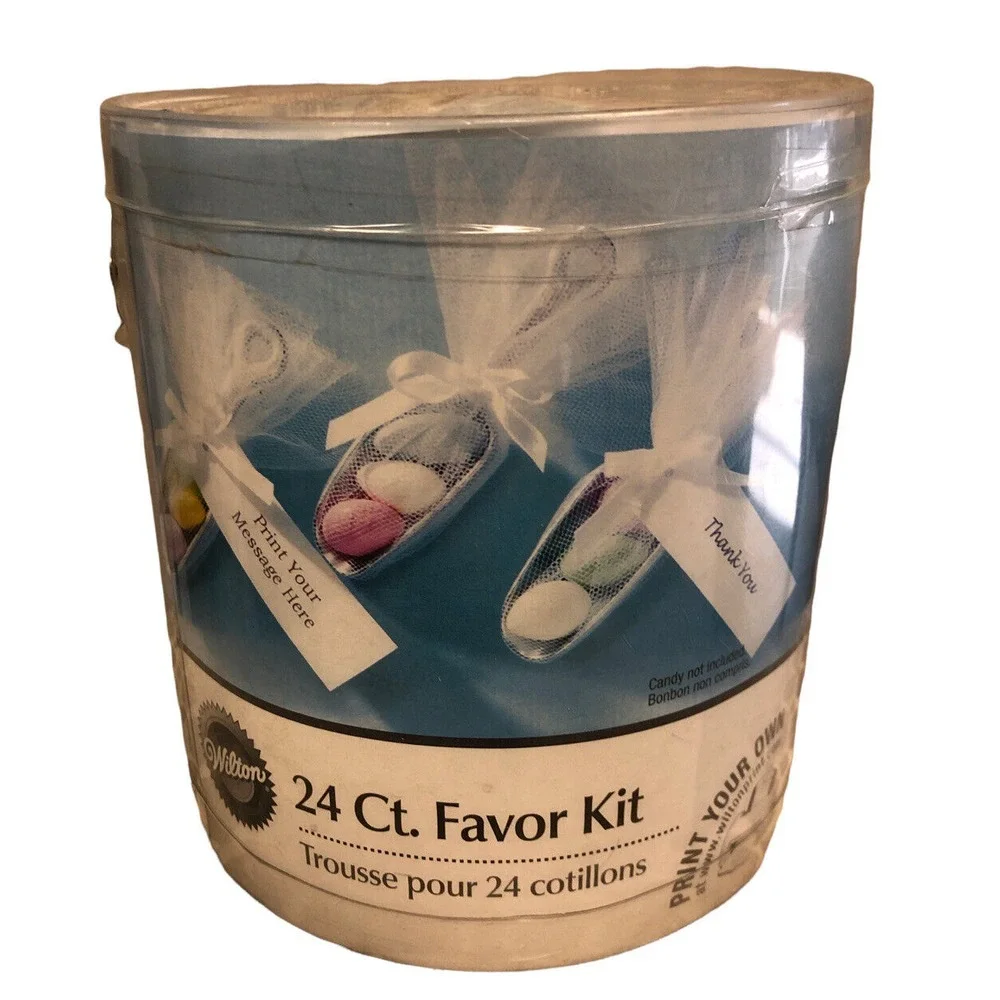 Wilton Mini Candy Scoop Favor Kit 24 Count - New Wedding Bridal Shower